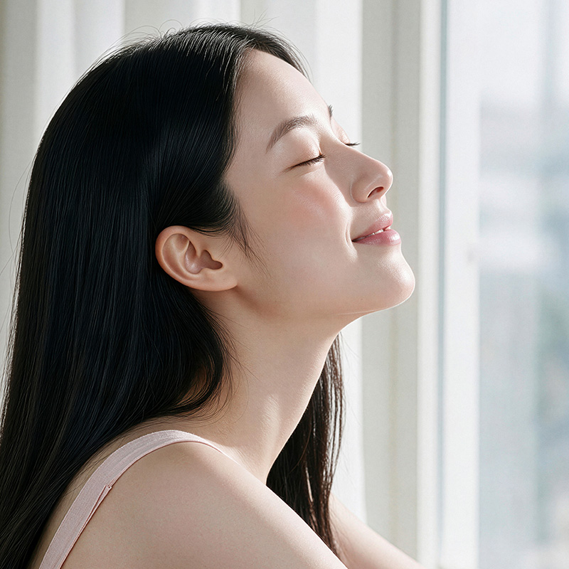 턱선이 흐려지는 원인과 플라티스마 구조를 설명하는 다움성형외과 브이리프트